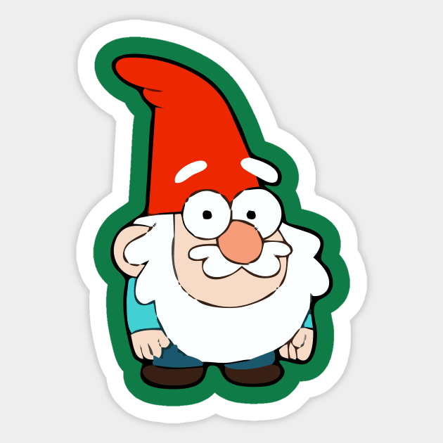 gnome vintage Sticker by CosmoMedia